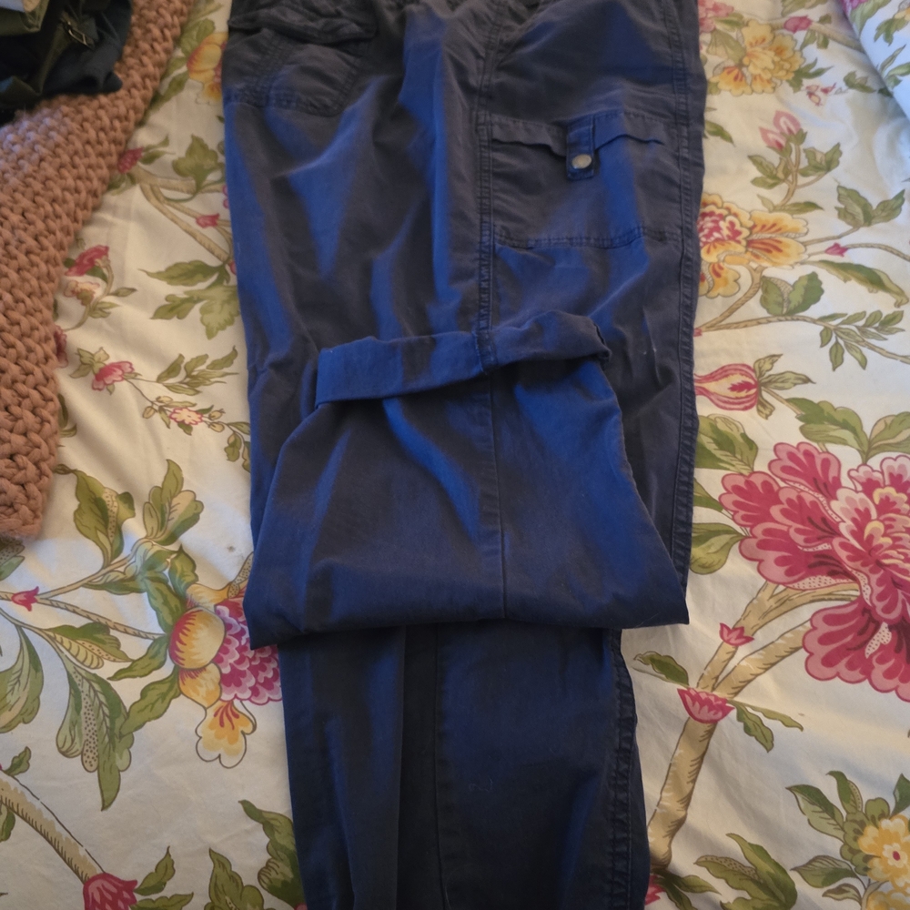 Sonoma Navy & Tan Cropped Pants LOT Of 2 - Picture 6 of 9